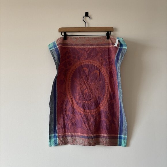 Garnier Thiebaut French Cotton Dish Towel Floral Rabbit Bunny Decor Multicolor - Picture 14 of 15